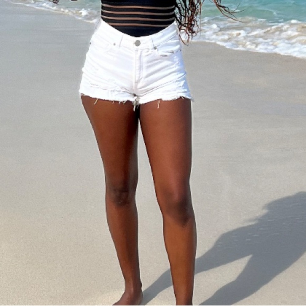 Express White Jean Shorts for Women